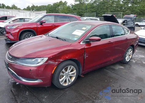 2015 Chrysler 200 Limited z USA, uszkodzony, nr VIN 1C3CCCAB5FN642185